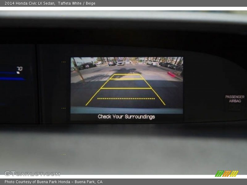 Taffeta White / Beige 2014 Honda Civic LX Sedan