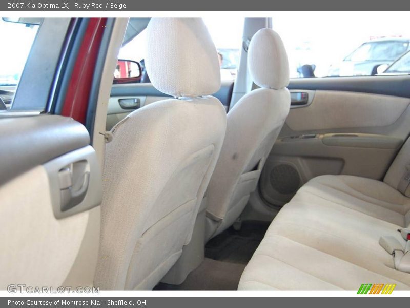 Ruby Red / Beige 2007 Kia Optima LX