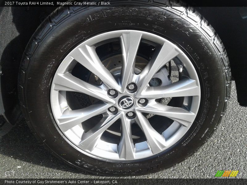 Magnetic Gray Metallic / Black 2017 Toyota RAV4 Limited
