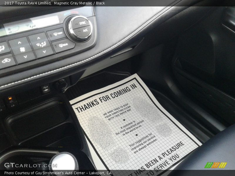 Magnetic Gray Metallic / Black 2017 Toyota RAV4 Limited