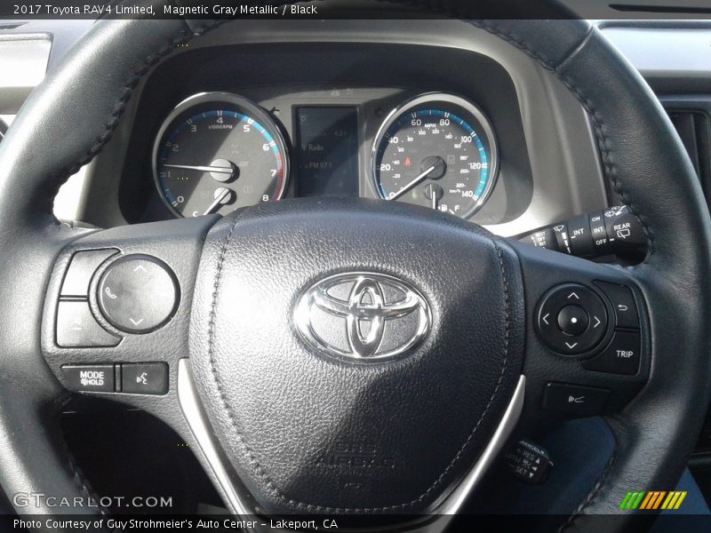 Magnetic Gray Metallic / Black 2017 Toyota RAV4 Limited
