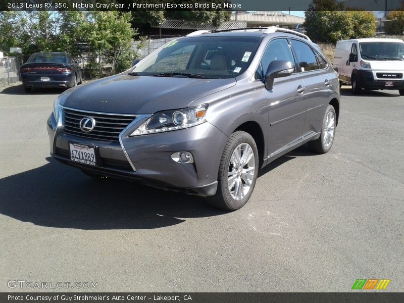 Nebula Gray Pearl / Parchment/Espresso Birds Eye Maple 2013 Lexus RX 350