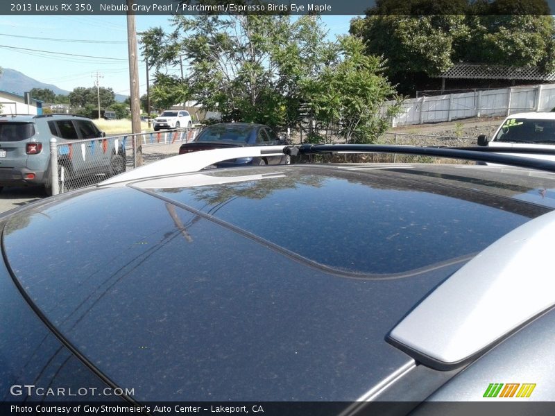 Nebula Gray Pearl / Parchment/Espresso Birds Eye Maple 2013 Lexus RX 350