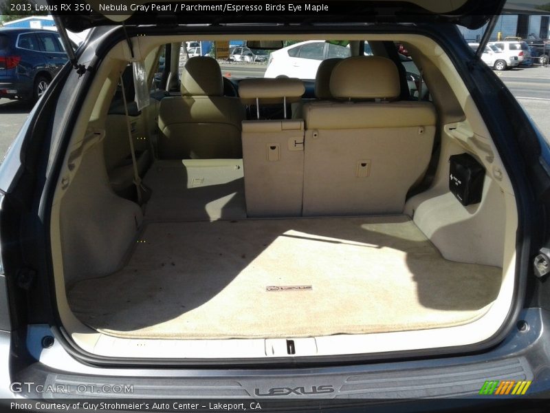 Nebula Gray Pearl / Parchment/Espresso Birds Eye Maple 2013 Lexus RX 350