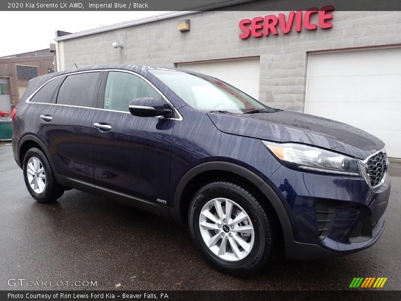 Imperial Blue / Black 2020 Kia Sorento LX AWD