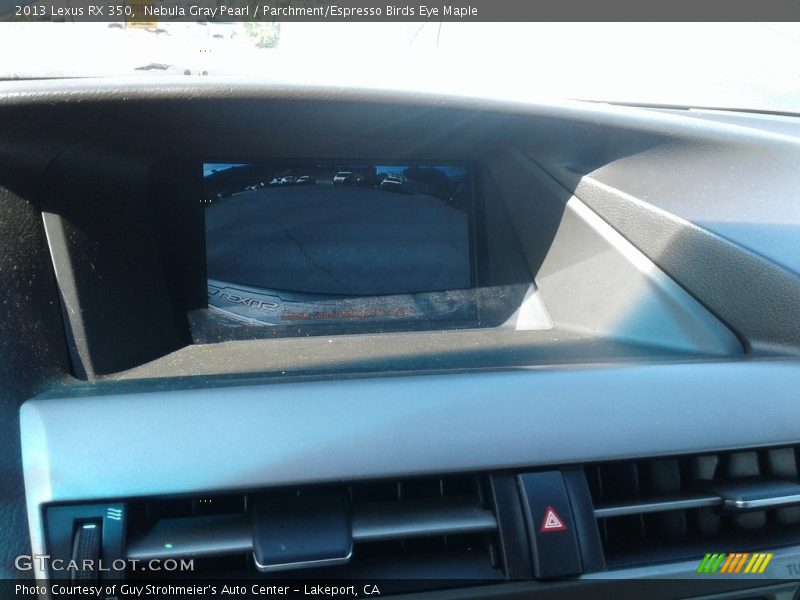 Nebula Gray Pearl / Parchment/Espresso Birds Eye Maple 2013 Lexus RX 350