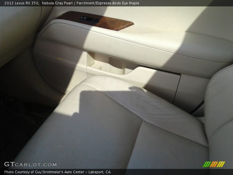 Nebula Gray Pearl / Parchment/Espresso Birds Eye Maple 2013 Lexus RX 350