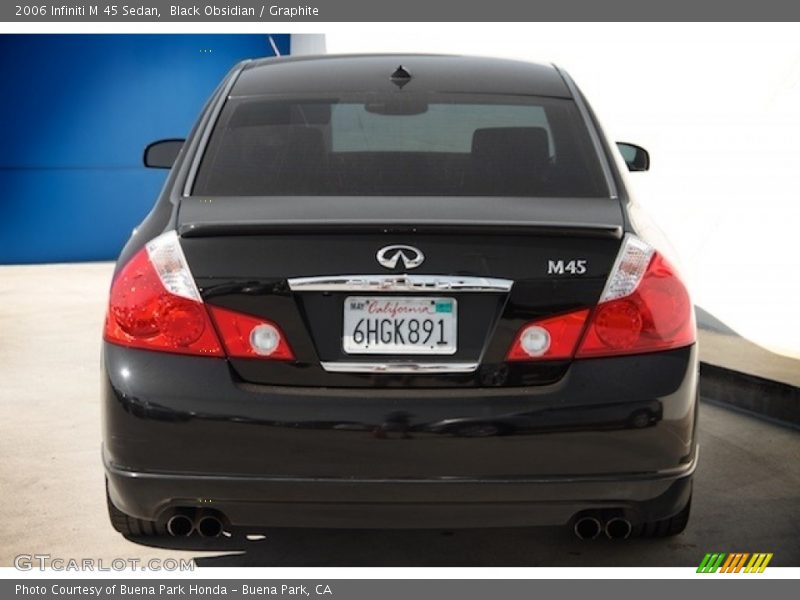 Black Obsidian / Graphite 2006 Infiniti M 45 Sedan