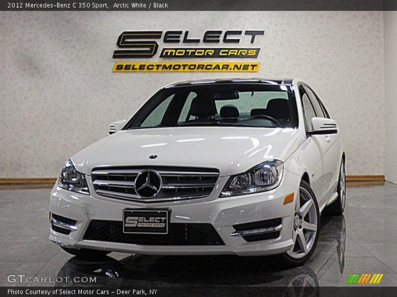 Arctic White / Black 2012 Mercedes-Benz C 350 Sport