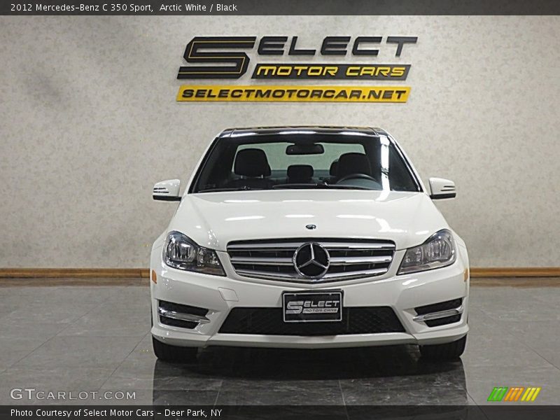 Arctic White / Black 2012 Mercedes-Benz C 350 Sport