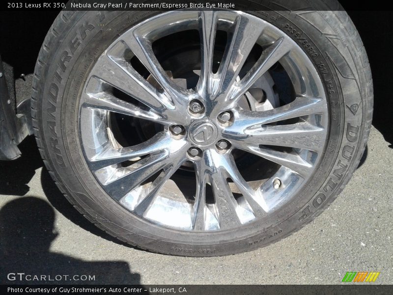 Nebula Gray Pearl / Parchment/Espresso Birds Eye Maple 2013 Lexus RX 350