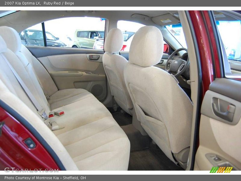 Ruby Red / Beige 2007 Kia Optima LX