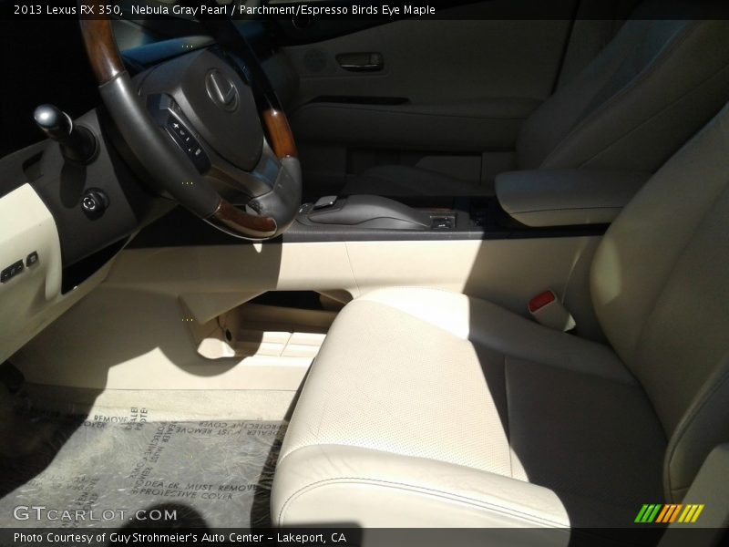 Nebula Gray Pearl / Parchment/Espresso Birds Eye Maple 2013 Lexus RX 350
