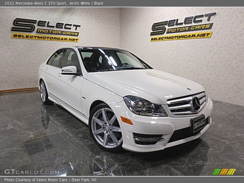 Arctic White / Black 2012 Mercedes-Benz C 350 Sport