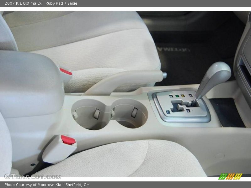 Ruby Red / Beige 2007 Kia Optima LX