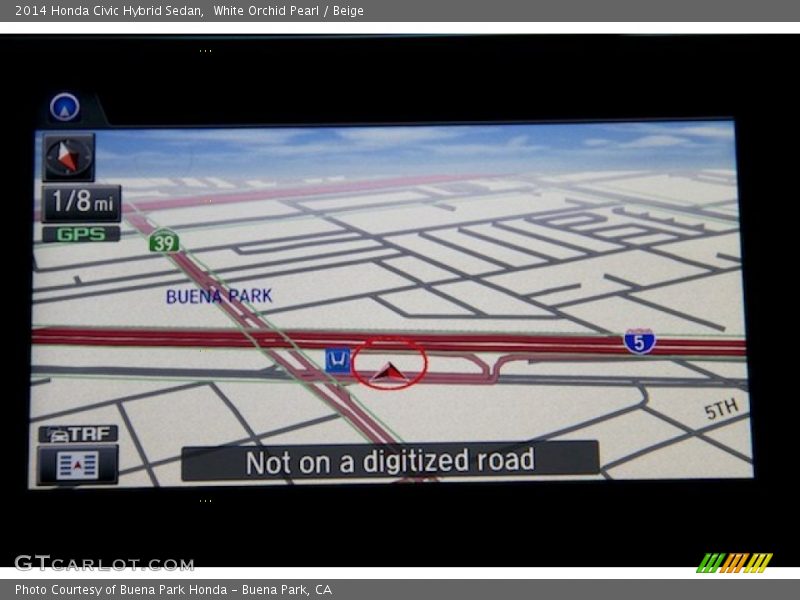 Navigation of 2014 Civic Hybrid Sedan