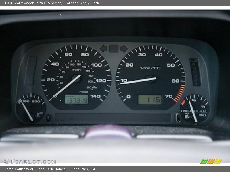  1998 Jetta GLS Sedan GLS Sedan Gauges