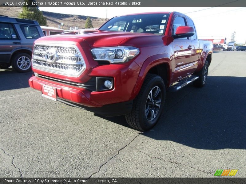 Barcelona Red Metallic / Black 2016 Toyota Tacoma TRD Sport Access Cab