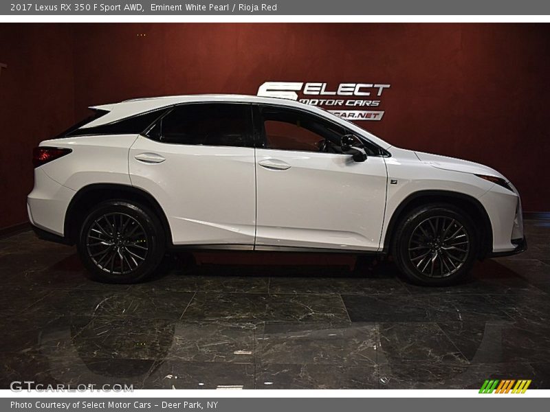 Eminent White Pearl / Rioja Red 2017 Lexus RX 350 F Sport AWD