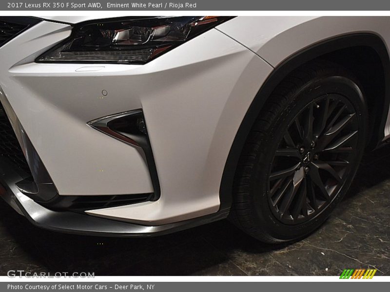 Eminent White Pearl / Rioja Red 2017 Lexus RX 350 F Sport AWD
