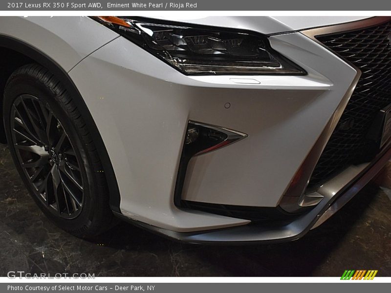 Eminent White Pearl / Rioja Red 2017 Lexus RX 350 F Sport AWD