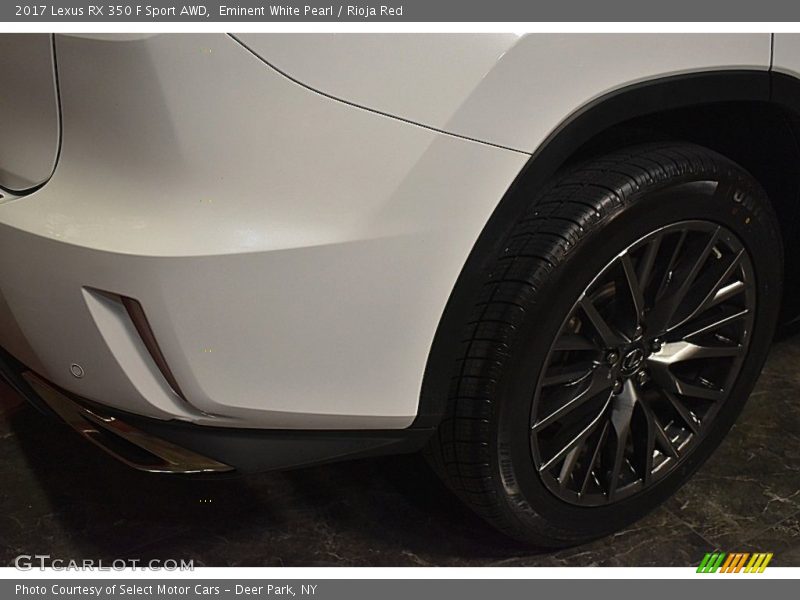 Eminent White Pearl / Rioja Red 2017 Lexus RX 350 F Sport AWD