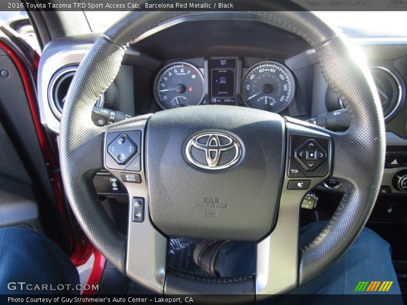 Barcelona Red Metallic / Black 2016 Toyota Tacoma TRD Sport Access Cab