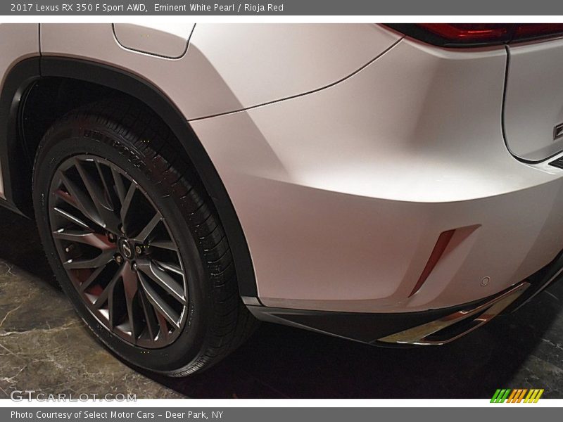 Eminent White Pearl / Rioja Red 2017 Lexus RX 350 F Sport AWD