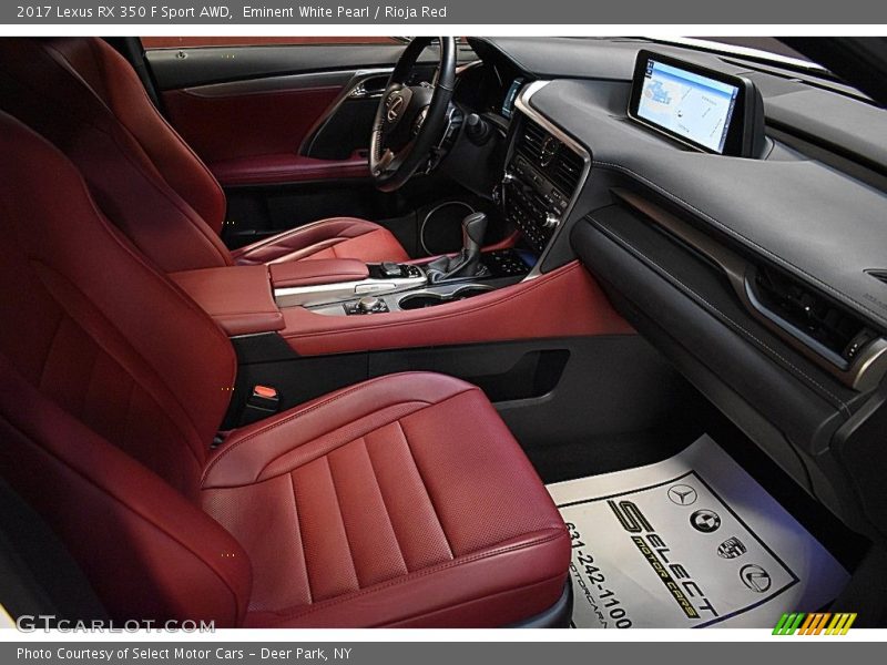 Eminent White Pearl / Rioja Red 2017 Lexus RX 350 F Sport AWD