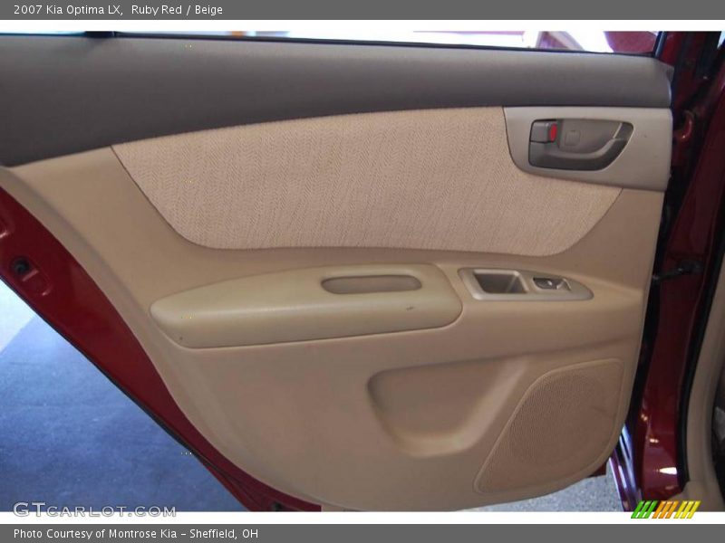 Ruby Red / Beige 2007 Kia Optima LX
