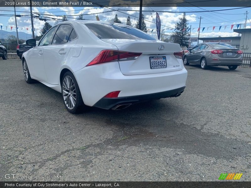 Eminent White Pearl / Black 2018 Lexus IS 300