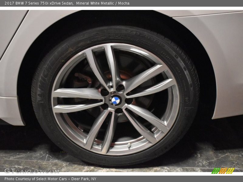 Mineral White Metallic / Mocha 2017 BMW 7 Series 750i xDrive Sedan