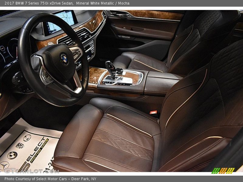 Mineral White Metallic / Mocha 2017 BMW 7 Series 750i xDrive Sedan