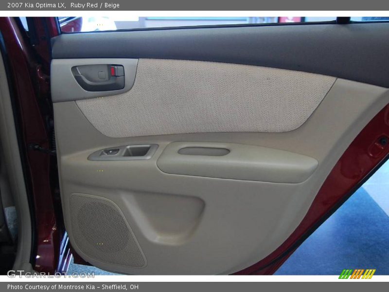 Ruby Red / Beige 2007 Kia Optima LX