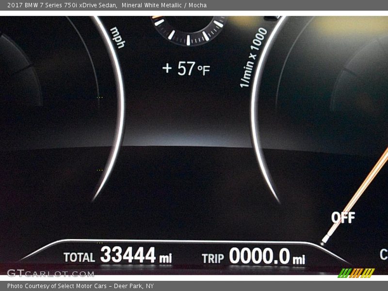 Mineral White Metallic / Mocha 2017 BMW 7 Series 750i xDrive Sedan