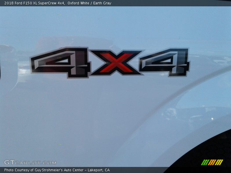 Oxford White / Earth Gray 2018 Ford F150 XL SuperCrew 4x4