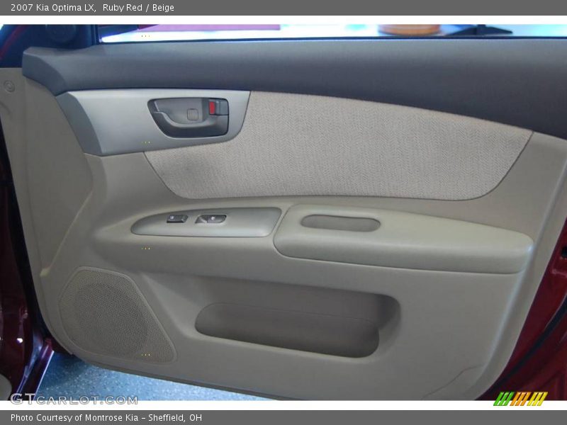 Ruby Red / Beige 2007 Kia Optima LX