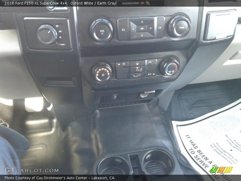 Oxford White / Earth Gray 2018 Ford F150 XL SuperCrew 4x4