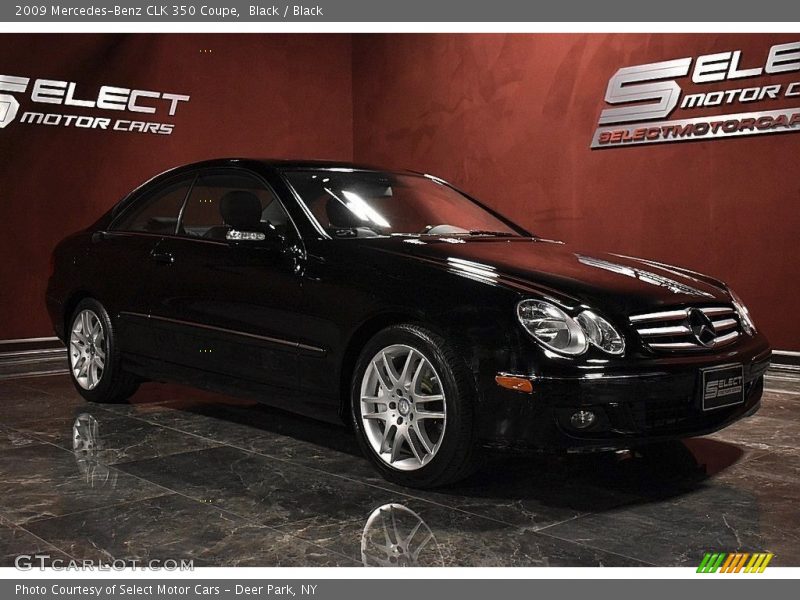 Black / Black 2009 Mercedes-Benz CLK 350 Coupe