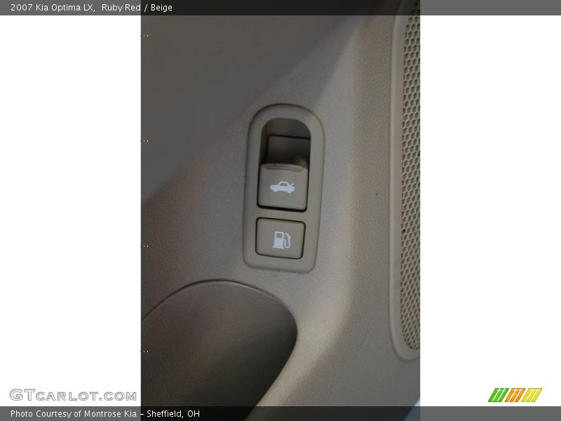 Ruby Red / Beige 2007 Kia Optima LX