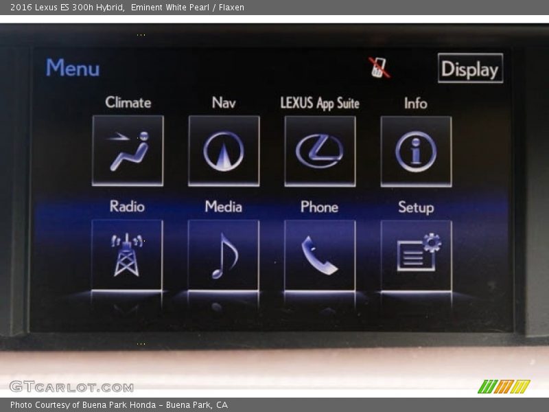 Eminent White Pearl / Flaxen 2016 Lexus ES 300h Hybrid