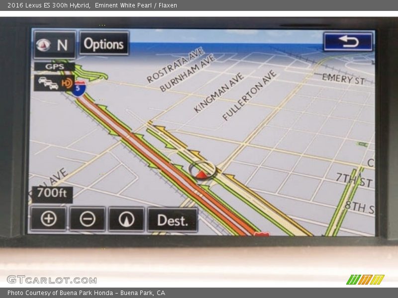Navigation of 2016 ES 300h Hybrid