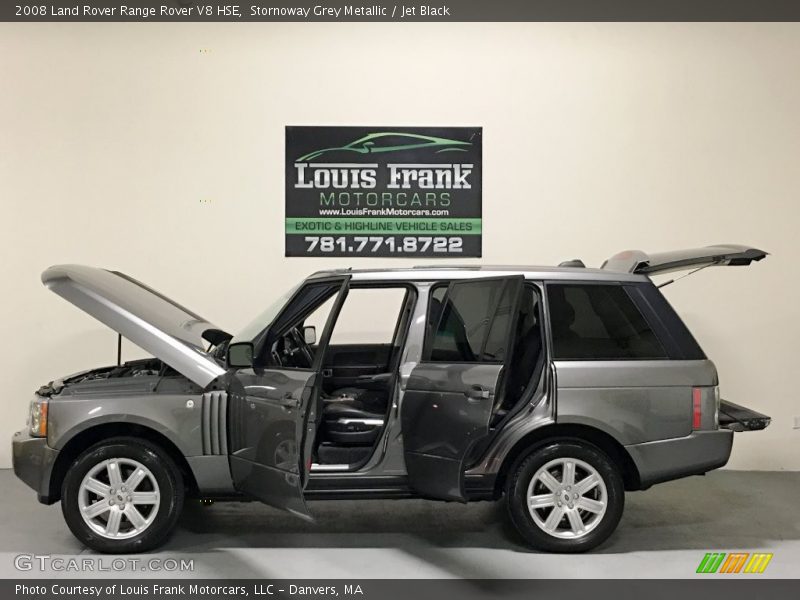 Stornoway Grey Metallic / Jet Black 2008 Land Rover Range Rover V8 HSE