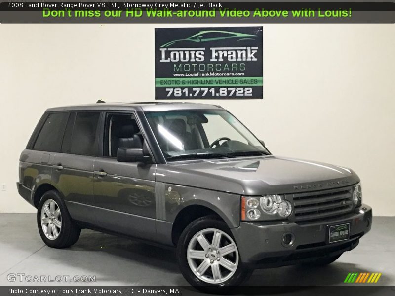 Stornoway Grey Metallic / Jet Black 2008 Land Rover Range Rover V8 HSE