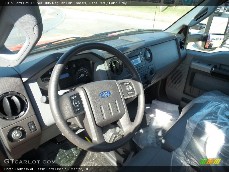 Race Red / Earth Gray 2019 Ford F750 Super Duty Regular Cab Chassis