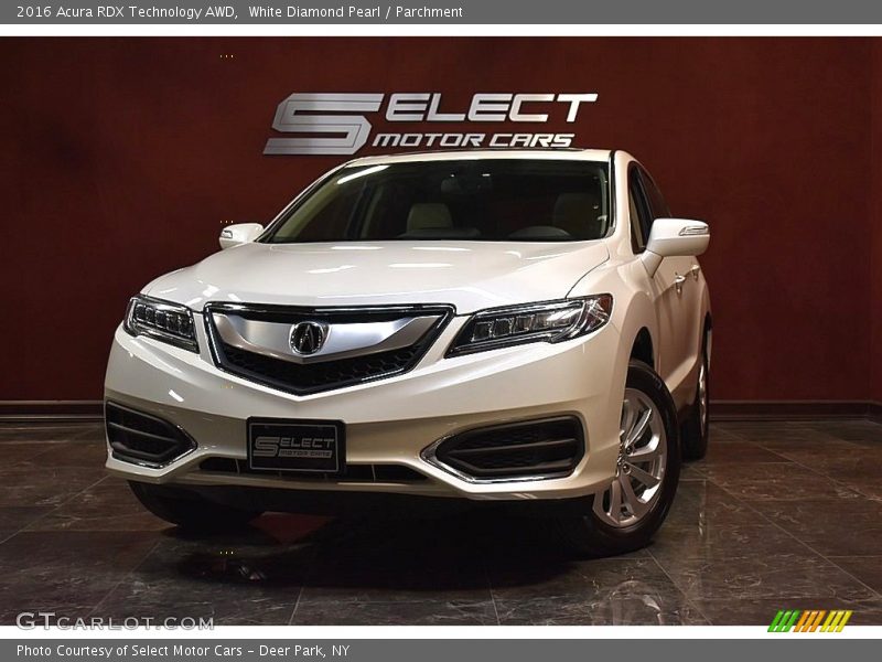 White Diamond Pearl / Parchment 2016 Acura RDX Technology AWD