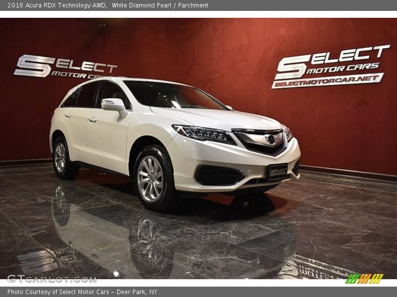 White Diamond Pearl / Parchment 2016 Acura RDX Technology AWD
