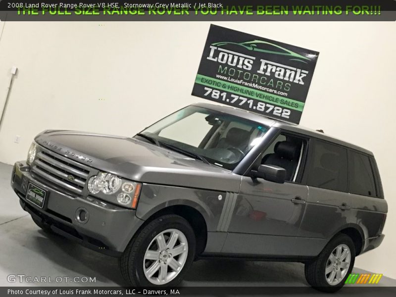 Stornoway Grey Metallic / Jet Black 2008 Land Rover Range Rover V8 HSE