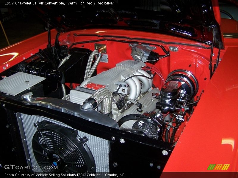Vermillion Red / Red/Silver 1957 Chevrolet Bel Air Convertible