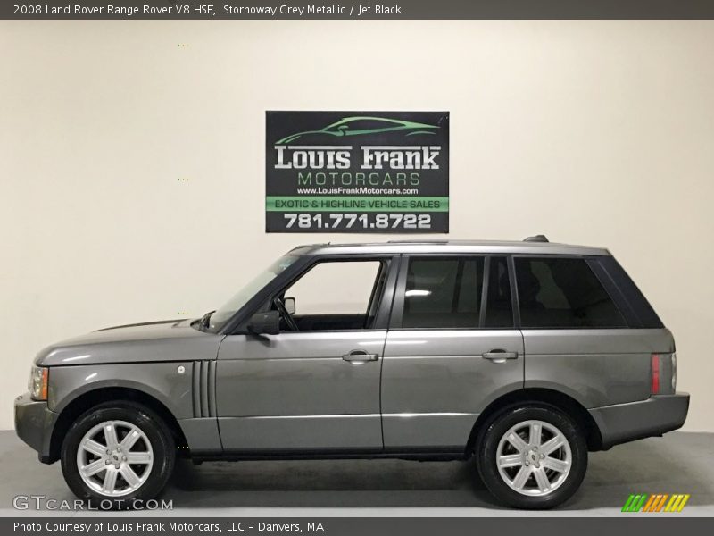 Stornoway Grey Metallic / Jet Black 2008 Land Rover Range Rover V8 HSE